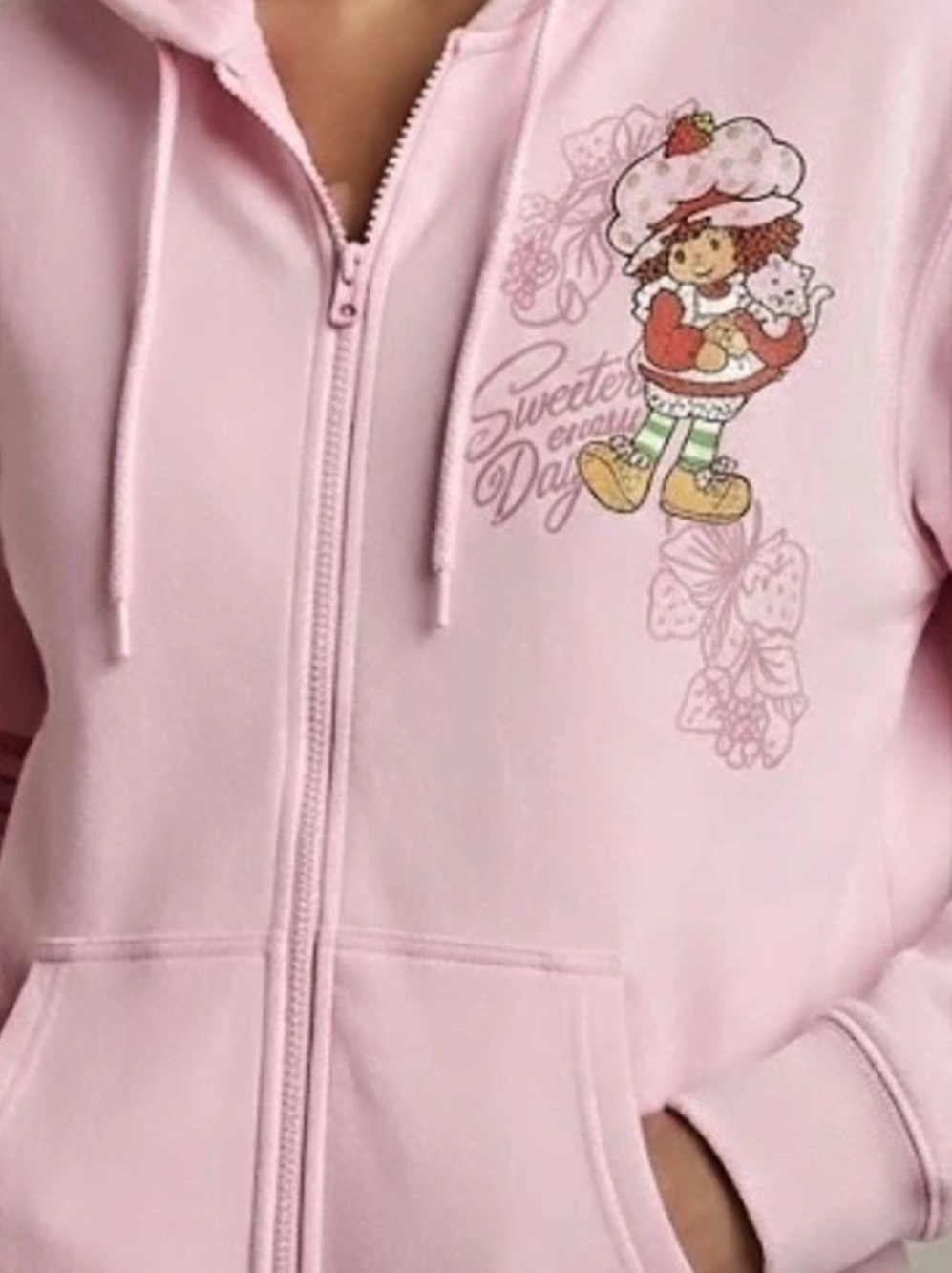 Strawberry Shortcake World of Strawberry Shortcake hoodie Pink Graphic Zip